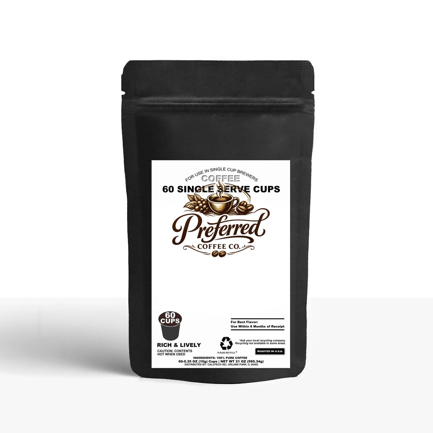 60 Pack Single Serve Coffee Capsules