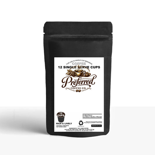 12 Pack Single Serve Coffee Capsules